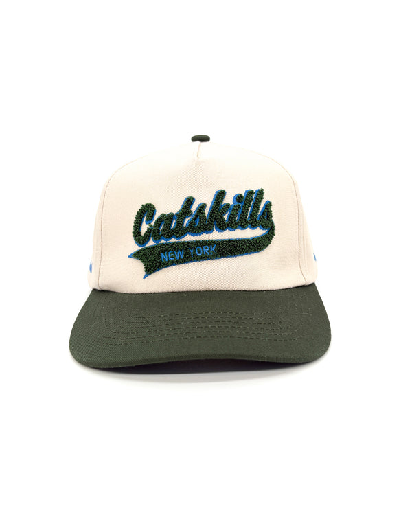 Shop Catskills Vintage Chenille Hat Inspired by Catskills New York Park | green-and-natural