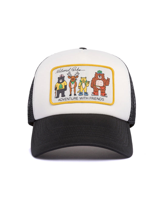 Shop Adventure with Friends Trucker Inspired by National Parks | black-and-natural