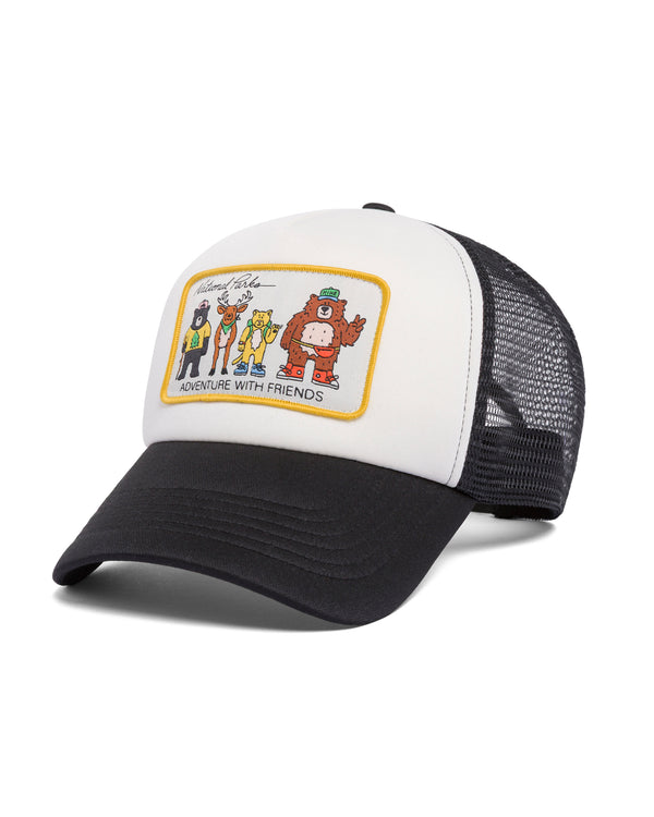 Shop Adventure with Friends Trucker Inspired by National Parks | black-and-natural