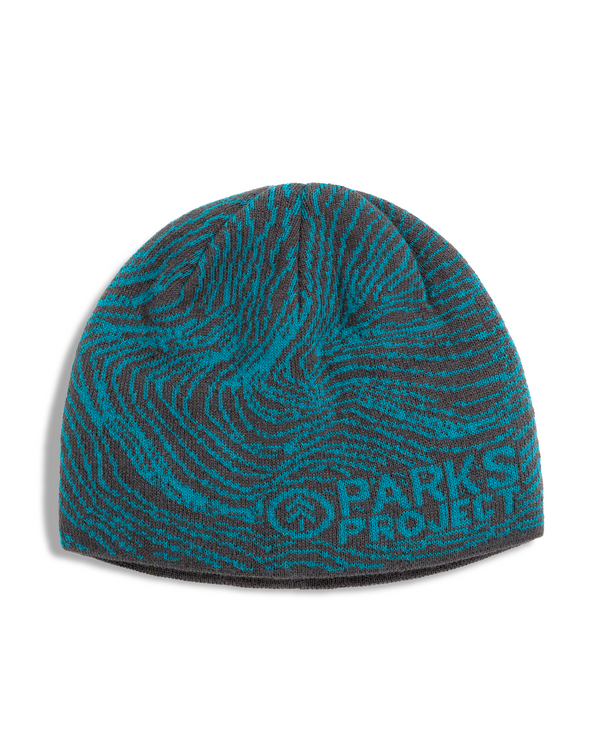 Shop Sequoia Tree Ring Toque Beanie Inspired by Sequoia National Park | black-and-teal