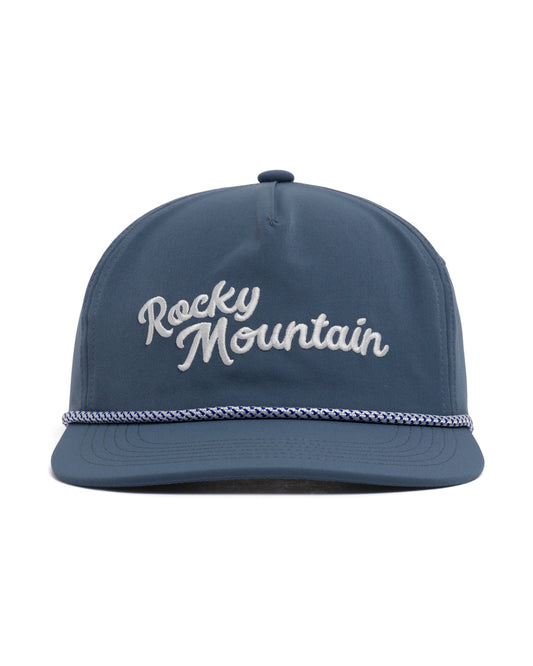 Shop Rocky Mountain Throwback Hat Inspired by Rocky Mountain National Park | blue