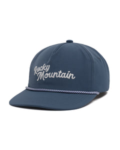 shop rocky mountain throwback hat inspired by rocky mountain national park | blue