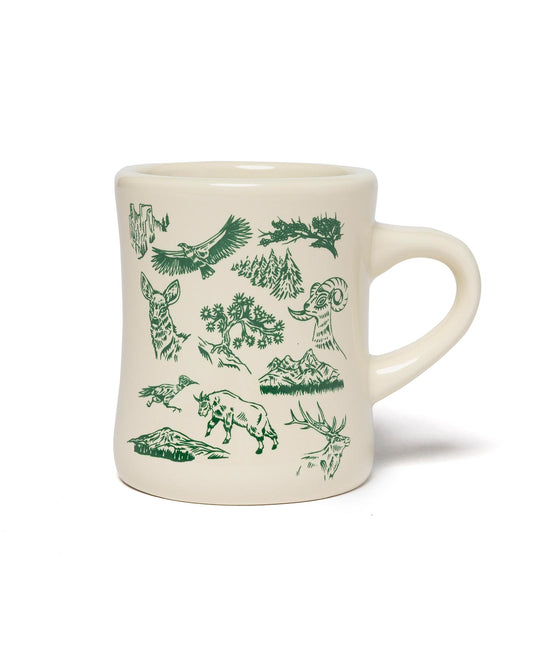 Shop National Park Naturalist Diner Mug Inspired by National Parks | multi-color