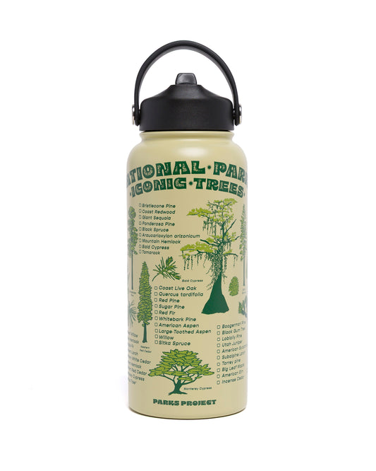 Shop Iconic Trees Checklist 32oz. Insulated Water Bottle Inspired by Parks