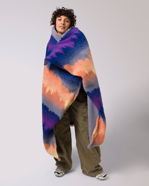 Shop Smoky Mtn. Haze Fleece Throw Inspired by the Smoky Mtns | multi-color