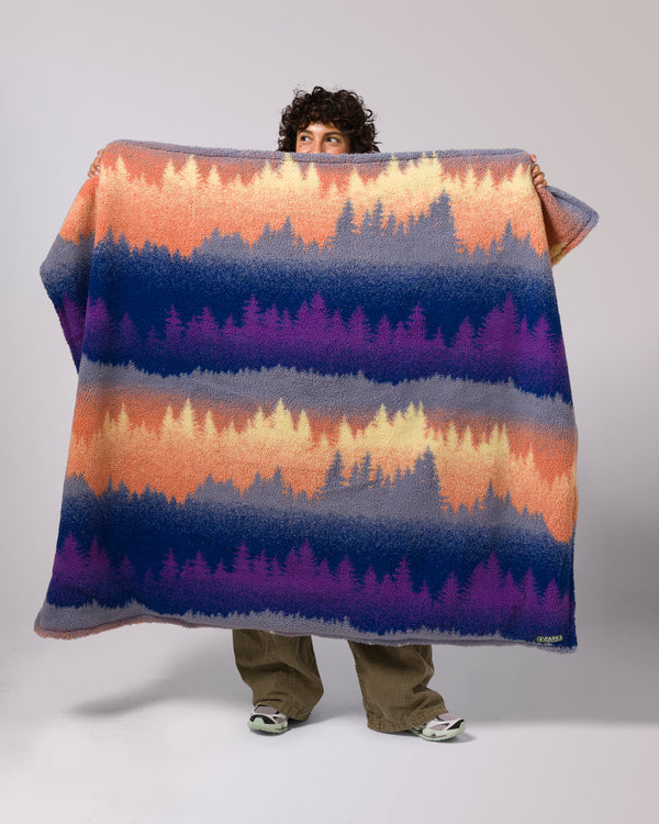 Shop Smoky Mtn. Haze Fleece Throw Inspired by the Smoky Mtns | multi-color