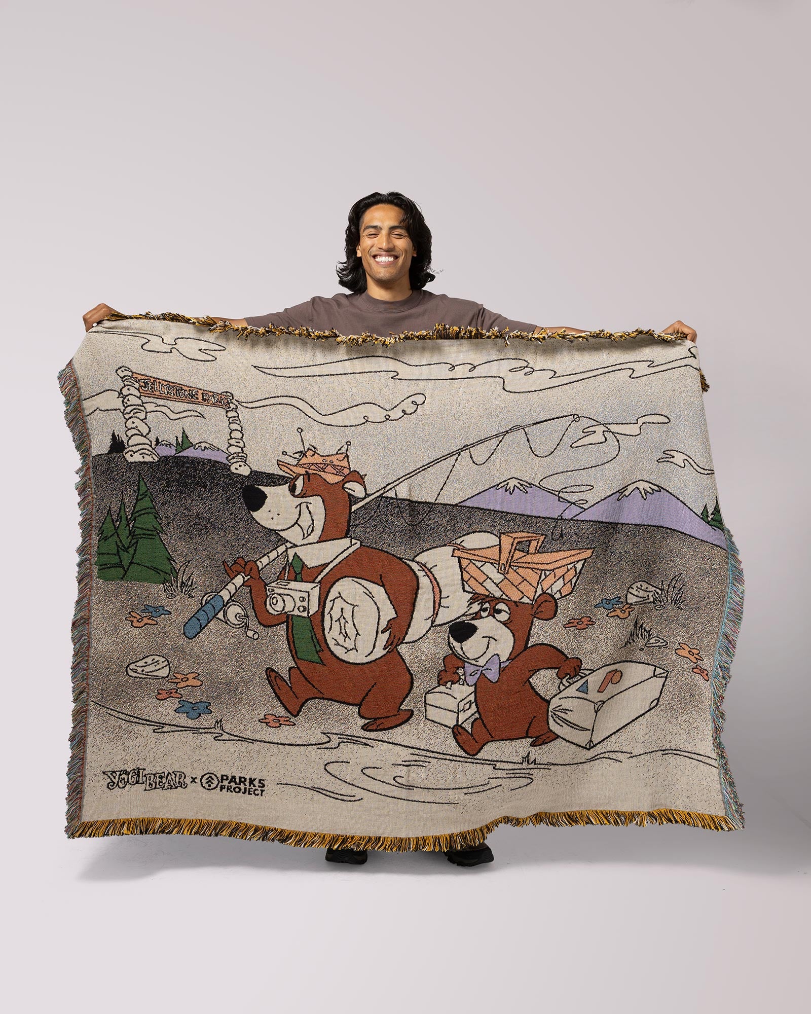 Parks Project Yogi Bear Woven Blanket