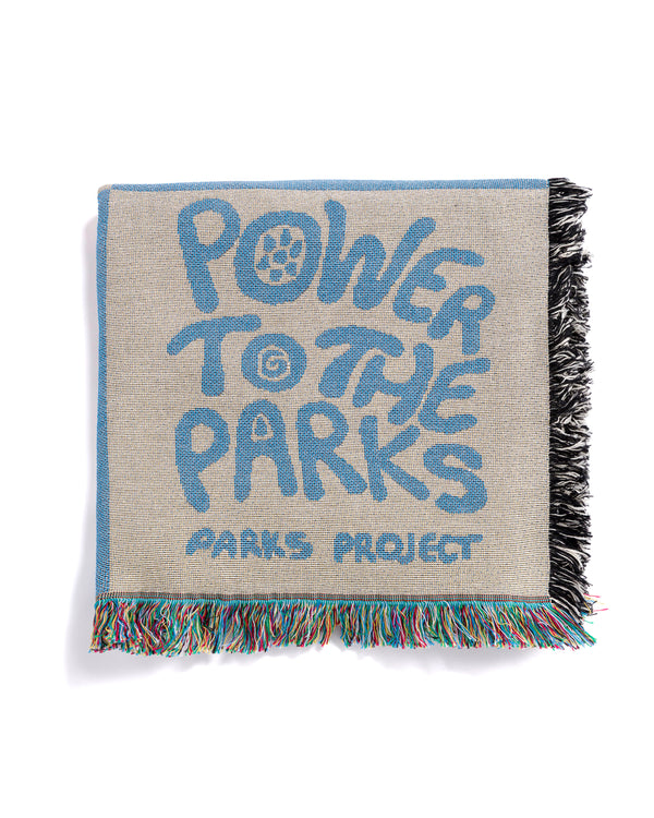 Shop Power To The Parks Woven Blanket Inspired by National Parks | blue-and-natural