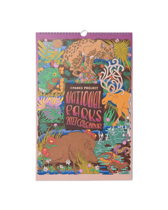 shop 2027 parks project wild parks calendar inspired by national parks | multi-color