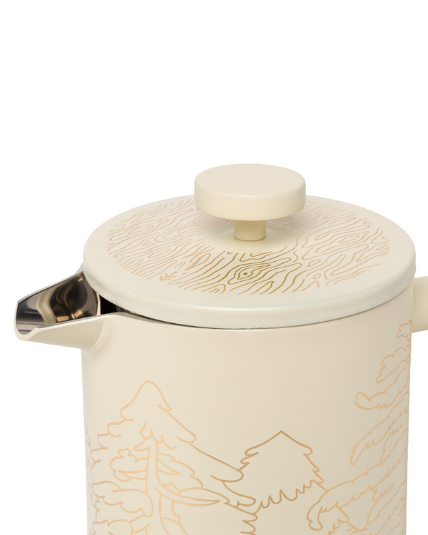 Shop Wild Parks French Press Inspired by National Parks | cream