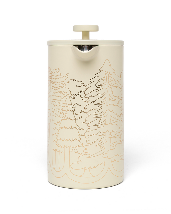 Shop Wild Parks French Press Inspired by National Parks | cream