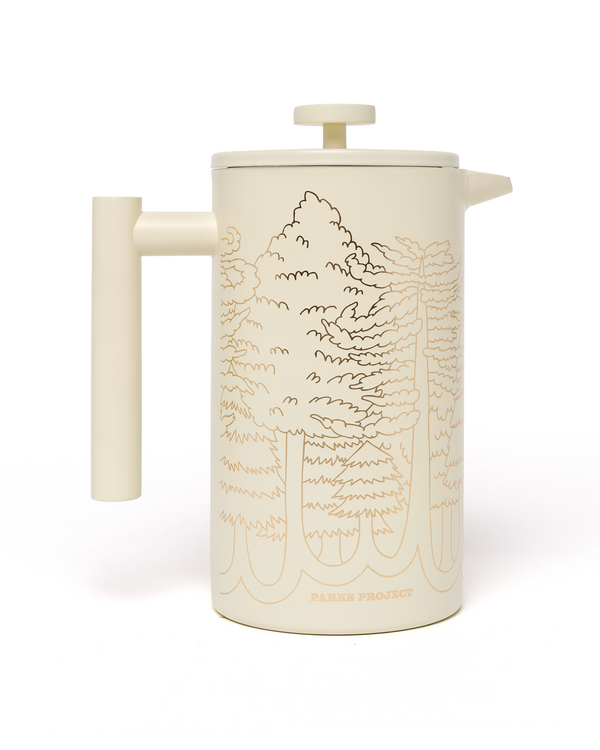Shop Wild Parks French Press Inspired by National Parks | cream