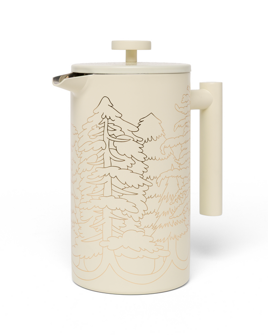 Shop Wild Parks French Press Inspired by National Parks | cream