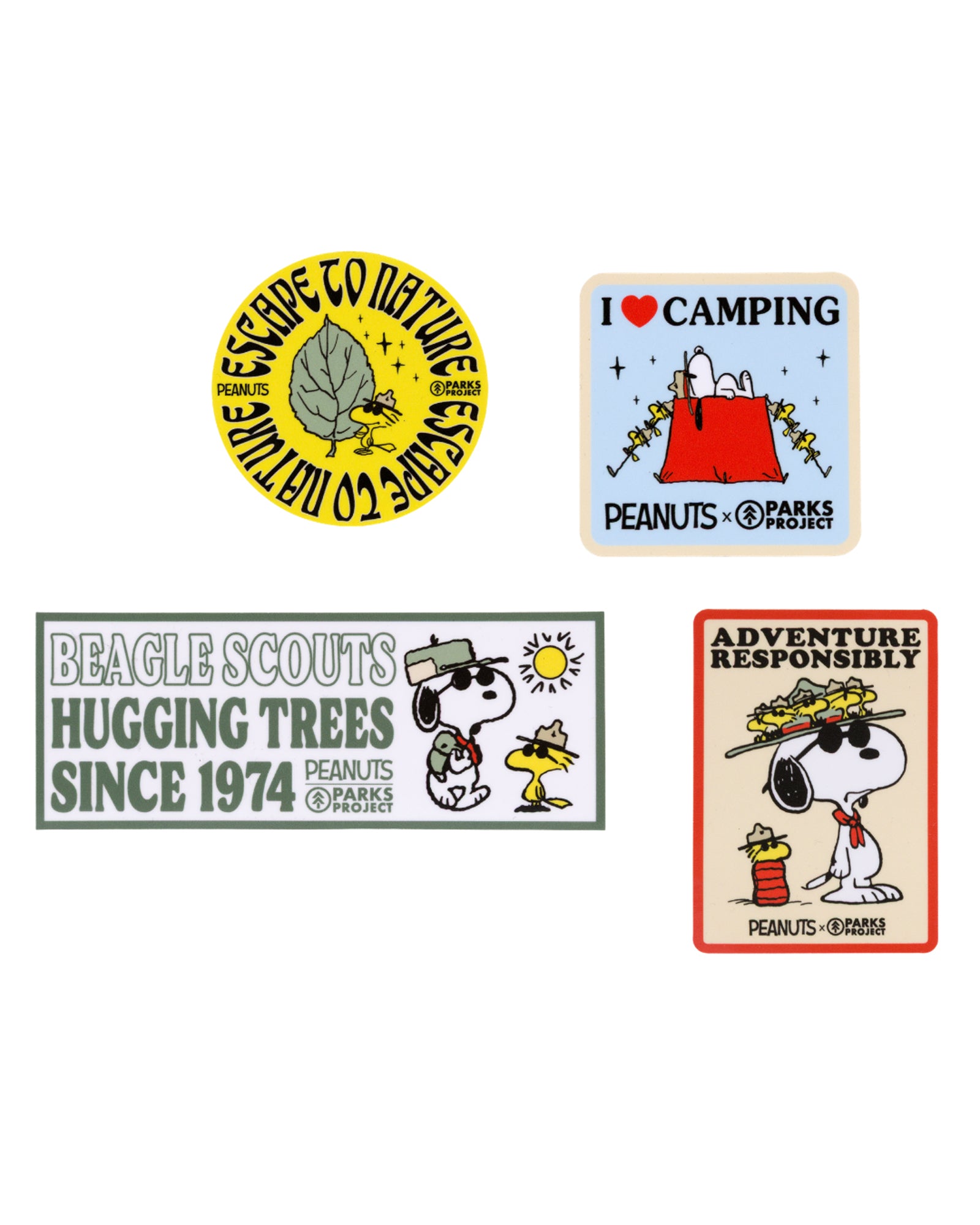 Shop Peanuts x Parks Project Sticker Pack Inspired by Parks