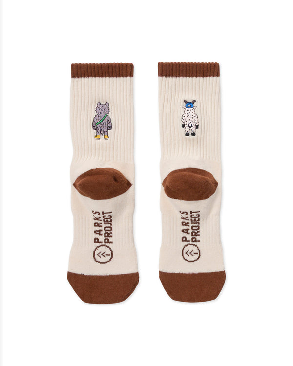 Shop Adventure with Friends Trail Crew Sock 2 Pack Inspired by Parks | natural-blue-green