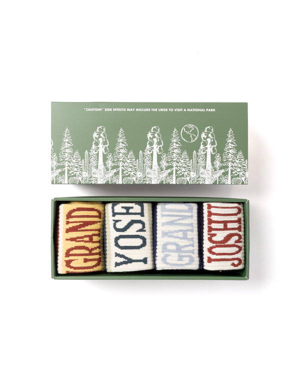 Shop National Parks Trail Crew Sock 4 Pack Inspired by National Parks | multi-color