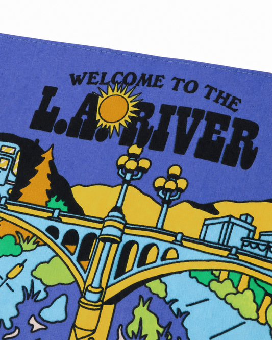 Shop Welcome to LA River Bandana Inspired by LA River | pacific-blue