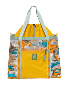 shop topo designs x parks project hydrothermal pools mountain utility tote | multi-color