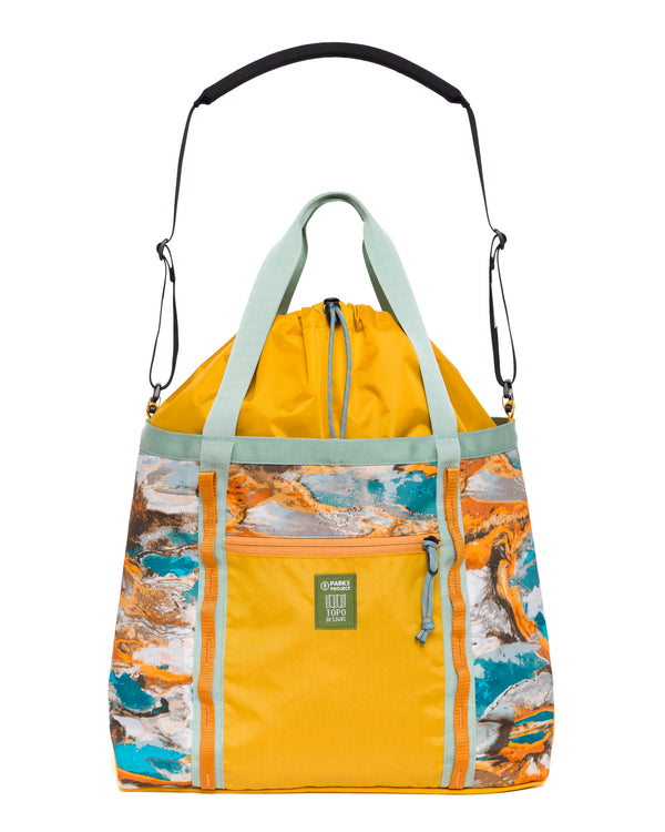 Shop Topo Designs x Parks Project Hydrothermal Pools Mountain Utility Tote | multi-color