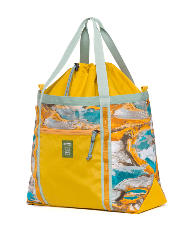 Shop Topo Designs x Parks Project Hydrothermal Pools Mountain Utility Tote | multi-color