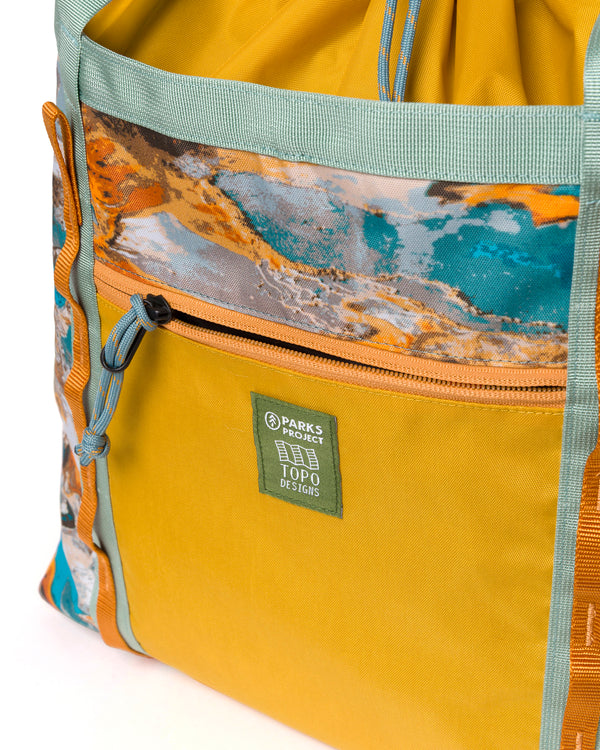 Shop Topo Designs x Parks Project Hydrothermal Pools Mountain Utility Tote | multi-color