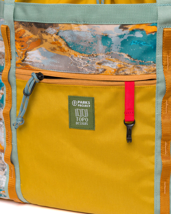 Shop Topo Designs x Parks Project Hydrothermal Pools Mountain Utility Tote | multi-color