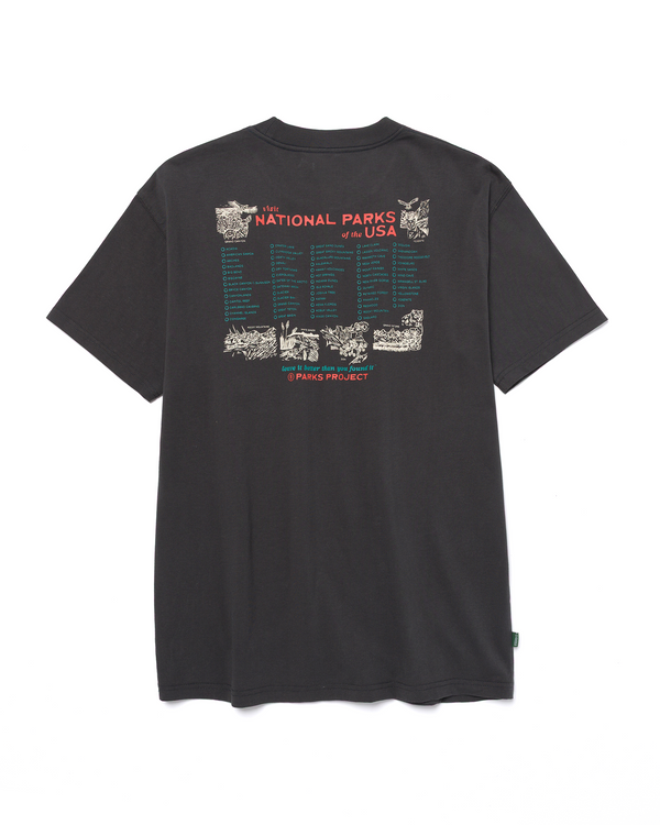 Shop National Park Naturalist Checklist Tee Inspired by our National Parks | vintage-black
