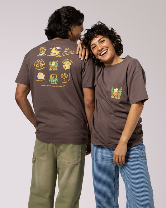 Shop Yogi Bear x Parks Project Leave It Better™ Pocket Tee Inspired by Parks | dark-brown