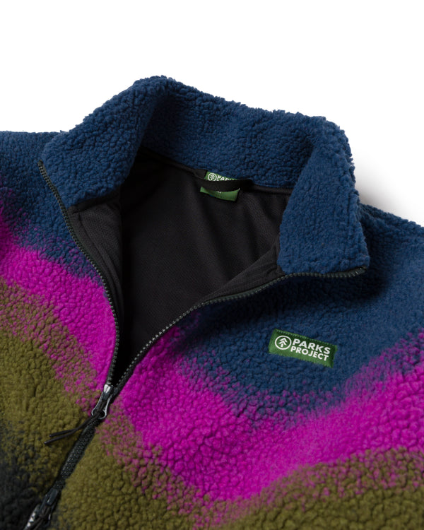 Shop Borealis High Pile Fleece Jacket Inspired by Alaskan Parks | multi-color