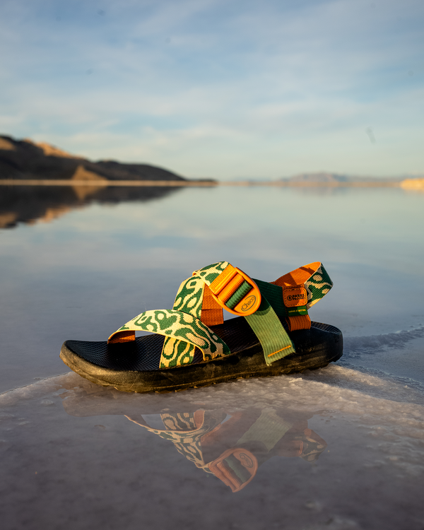 Shop Women's Chaco x Parks Project Mega Z/1 Wide-Strap Classic Sandal | green-and-natural