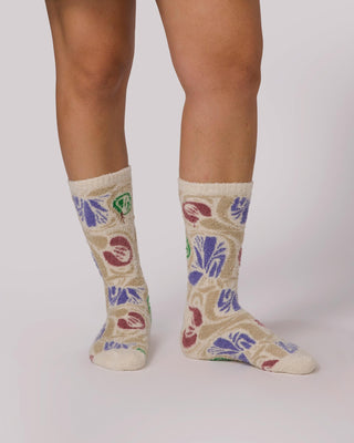Shop Parks Wonderland Cozy Socks Inspired by Our National Parks | purple-and-cream