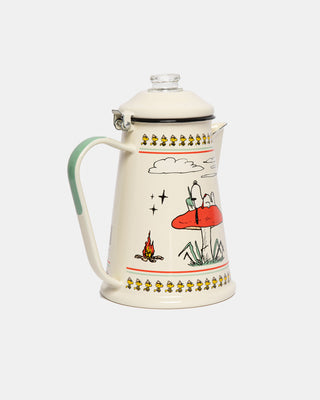 Shop Peanuts x Parks Project Enamel Percolator Inspired by Parks | natural