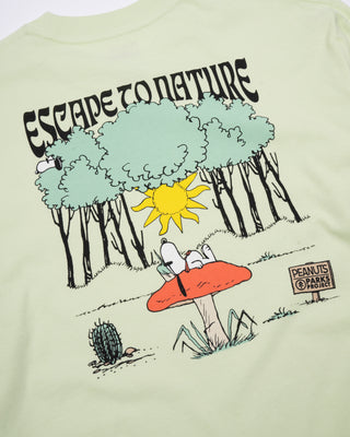 Shop Peanuts Escape to Nature Long Sleeve Tee Inspired by Parks | hushed-green