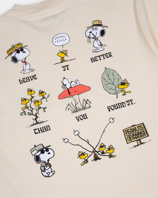 Explore Peanuts x Parks Project Leave It Better Than You Found It Tee | natural