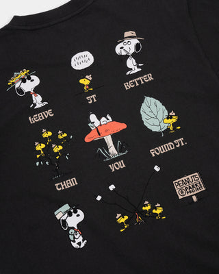 Explore Peanuts x Parks Project Leave It Better Than You Found It Tee | vintage-black