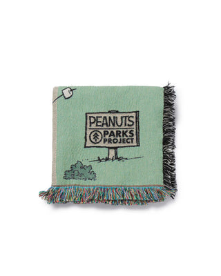 Peanuts x Parks Project Sustainably Crafted Cotton Blanket | green-and-natural