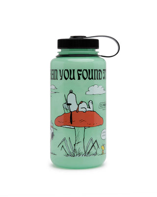 Peanuts x Parks Project: Snoopy Themed Water Bottle and Sticker Pack | green