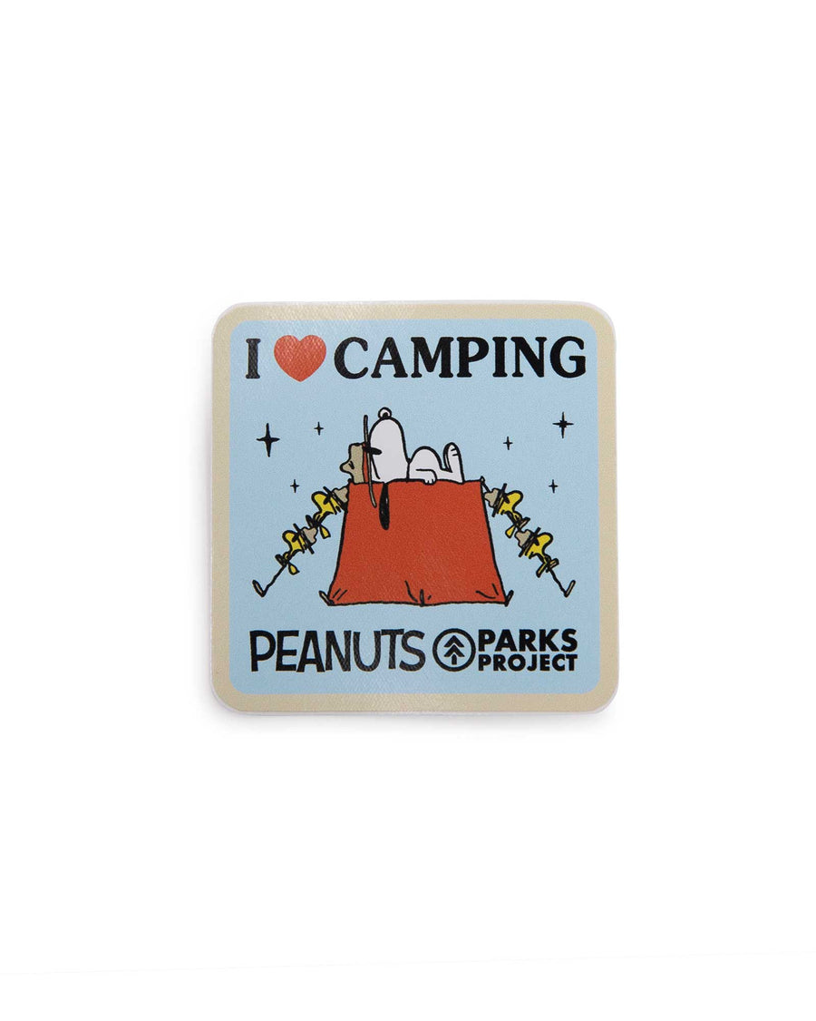 Peanuts x Parks Project Snoopy Themed Water Bottle and Sticker Pack