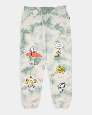 Shop Peanuts Tie Dye Jogger Inspired by our National Parks | natural-green