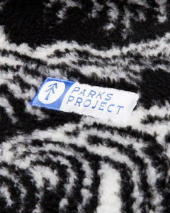 shop acadia waves trail high pile fleece inspired by acadia national park | black-and-natural