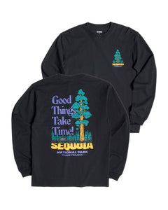 shop sequioa good things take time long sleeve tee inspired by sequoia