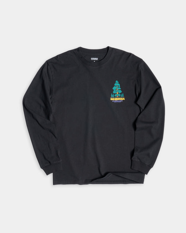 Shop Sequioa Good Things Take Time Long Sleeve Tee Inspired by Sequoia | vintage-black