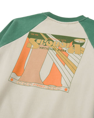 Sequoia Greatest Hits Raglan Crew Inspired by Sequoia National Park | sage