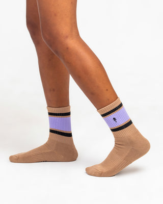 Shop Trail Crew Tube Socks 2 pack Inspired By National Parks | black-and-purple