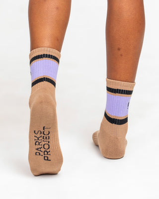 Shop Trail Crew Tube Socks 2 pack Inspired By National Parks | black-and-purple
