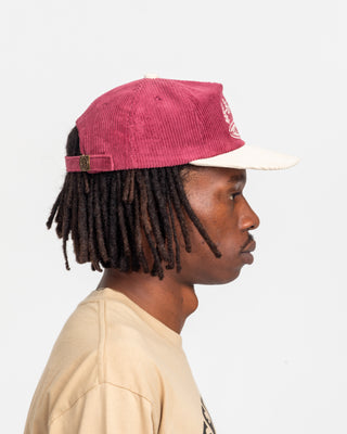 Tree Hugger Corduroy Cap for Nature Lovers | red