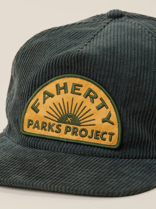 Faherty x Parks Project Pinch Front Cord Hat