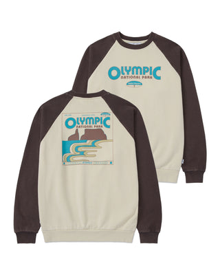Shop Olympic Raglan Crew Inspired By Olympic National Park