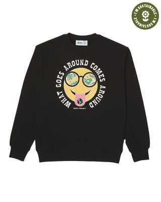 Shop What Goes Around Comes Around Organic Crewneck Inspired by our National Parks | black