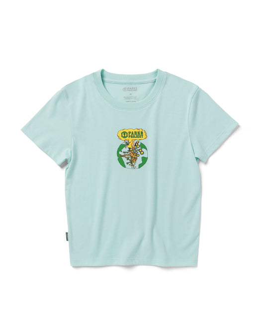 Shop Women's Secret Lives Of Lichen Mini Tee Inspired by our Parks | ash-blue